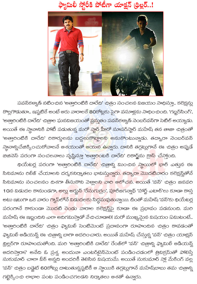 one nenokkadine,mahesh babu,attarintiki daredi,pawan kalyan,one movie producers target on pawan kalyan attarintiki daredi movie,one telugu movie,power star pawan kalyan vs prince mahesh babu  one nenokkadine, mahesh babu, attarintiki daredi, pawan kalyan, one movie producers target on pawan kalyan attarintiki daredi movie, one telugu movie, power star pawan kalyan vs prince mahesh babu